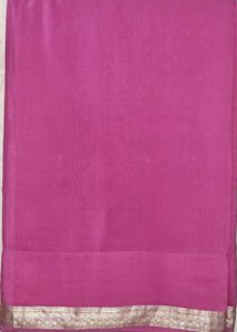 Zari Work Pink Saree
