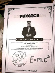 🚀 Score 150+ – Brahmastra MHT-CET PYQ