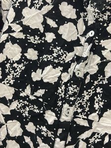Floral Print Button-Down Midi Dress