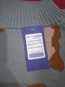 Stylish Grey Animal Print Sweater