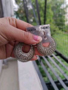 Brass Earing Silver Colour