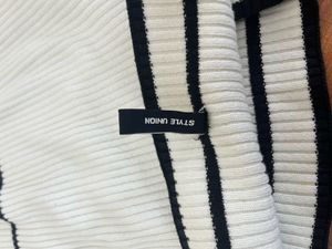 Ribbed Knit Button-Front Tank
