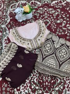 Pink Sharara Suit