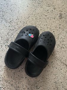 Black Crocs with Jibbitz