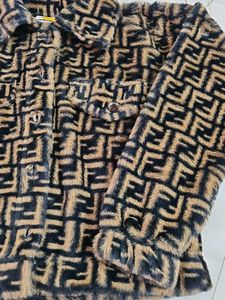 Fendi Print Fur Jacket