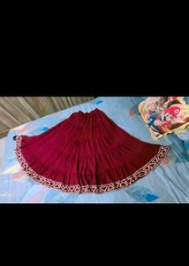 Skirt Kurti Pair With Mask