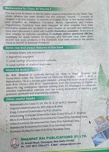 Mathematics Class XII