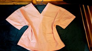 korean Striped V-Neck Top