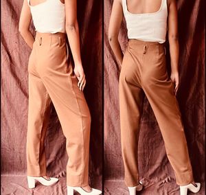 Laure Max Brown High Waist Trouser Pant