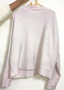 Baby Pink Knit Pullover Sweater 🌸