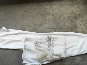 A White Short Kurti With Straight Pent