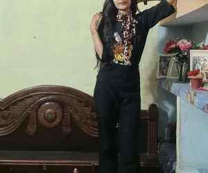 Oversized Full Dark Black T Shirt