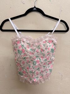 Floral Corset Top