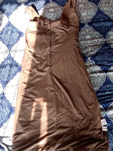 Elegant nude Midi Dress