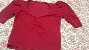 Red Crop Top