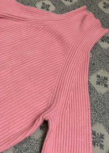 Pink Turtleneck Sweater