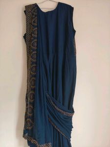 Elegant Blue Ethnic Gown