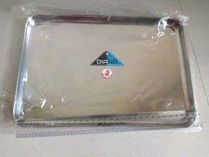 New Unused Rectangular Steel tray (30cm*20cm) , quality steel, rigid, wid cover..