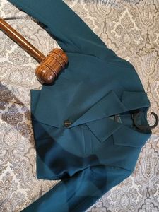 Cropped Blazer Single Breasted