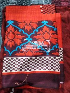 Floral Print Saree
