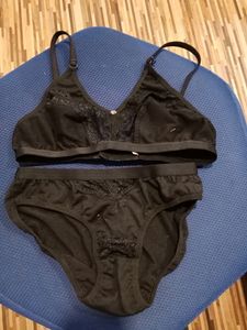 Hot Black Bra Panty Set