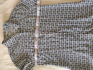 Patterned Long Sleeve Button-Down
