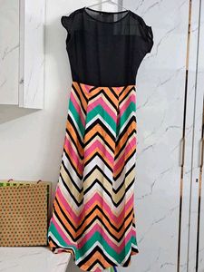 Elegant Pink &amp; Gold Ethnic Gown