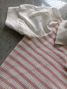 Korean Cute Pink Crop Top