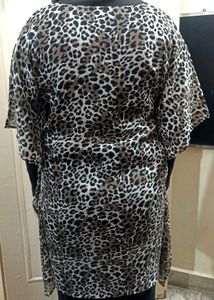Animal Print Chiffon Kaftan For Women