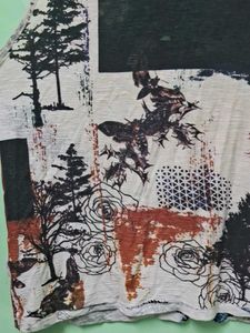 Unique Graphic Print Tank Top