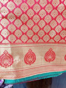 Imitation Pattu (Silk) Saree With Stitched Blous