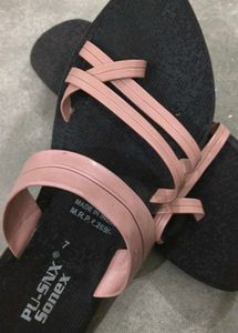 Pink Strap Sandals - Size 7