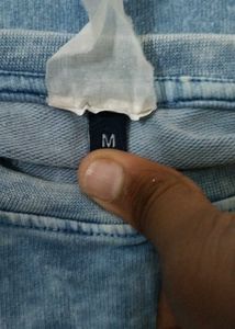 Blue Graphic over sized tshirt