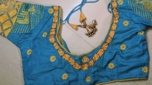 Embroidered Blue Blouse
