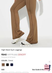 Savana Blue High Waist bootcut gym Leggings