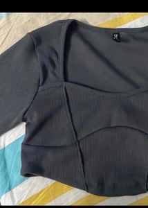 H&amp;M Corset Type Crop Top