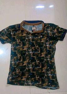 Patterned Polo Shirt
