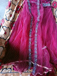 Pink Embellished Lehenga Set