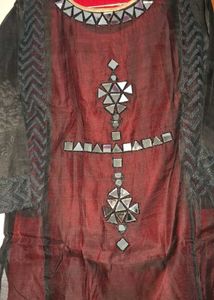Mirror Work Party Wear Gown