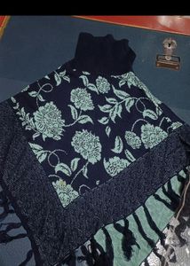 Floral Knit Turtleneck