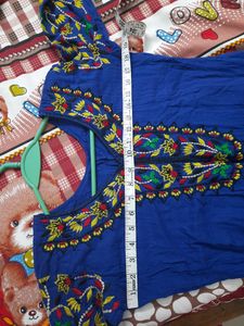 Kashmiri Embroidery Anarkali Kurti Dress Frock