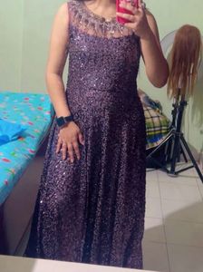 Sequin Embellished Evening Gown