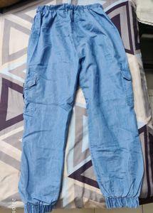 Blue Denim Joggers