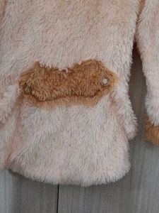 Cute Girl's Faux Fur Coat