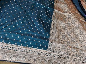 Banarsi Katan Silk Special Petrol Colour