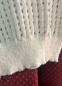 Crochet Knit Top - Short Sleeve