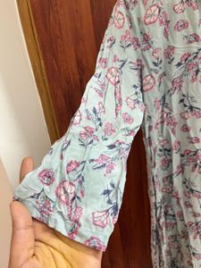 Floral Print Kurta