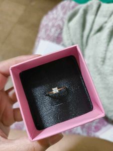 Giva Silver 925 Golden Cubic Beauty Ring