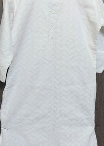pure white chikankari top