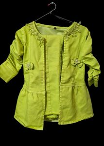Lime green stylish co-ord set women
